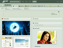 Tablet Screenshot of dixitaman.deviantart.com