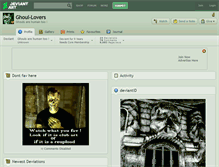 Tablet Screenshot of ghoul-lovers.deviantart.com