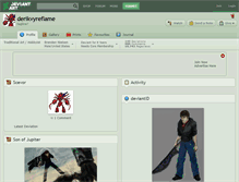 Tablet Screenshot of derikvyreflame.deviantart.com