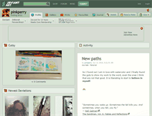 Tablet Screenshot of pinkperry.deviantart.com