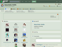 Tablet Screenshot of masochistic-wolfie.deviantart.com