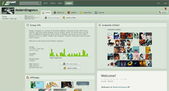 Desktop Screenshot of moderndragons.deviantart.com