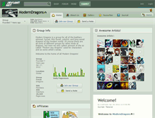 Tablet Screenshot of moderndragons.deviantart.com