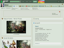 Tablet Screenshot of herui.deviantart.com