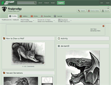 Tablet Screenshot of finalprodigy.deviantart.com