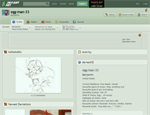 Tablet Screenshot of egg-man-33.deviantart.com