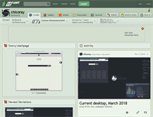 Tablet Screenshot of chicoray.deviantart.com