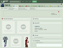 Tablet Screenshot of gegawat.deviantart.com