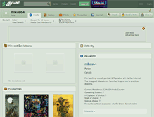 Tablet Screenshot of mikos64.deviantart.com