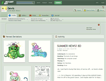 Tablet Screenshot of gewls.deviantart.com