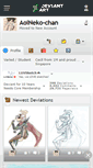 Mobile Screenshot of aoineko-chan.deviantart.com