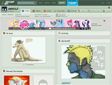 Tablet Screenshot of amwulf.deviantart.com