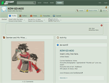 Tablet Screenshot of kow-go-moo.deviantart.com
