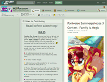 Tablet Screenshot of mlpforums.deviantart.com