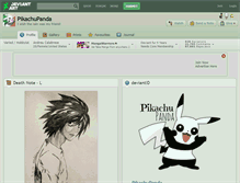 Tablet Screenshot of pikachupanda.deviantart.com