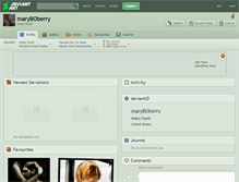 Tablet Screenshot of maryboberry.deviantart.com