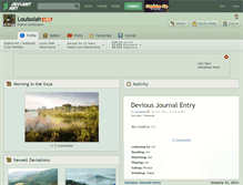 Tablet Screenshot of louisolah.deviantart.com