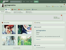 Tablet Screenshot of gorinageraskina.deviantart.com