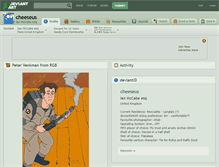 Tablet Screenshot of cheeseus.deviantart.com