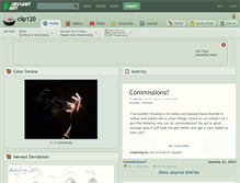 Tablet Screenshot of clip120.deviantart.com