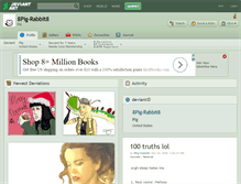 Tablet Screenshot of 8pig-rabbit8.deviantart.com