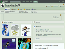 Tablet Screenshot of elementalguardiansfc.deviantart.com