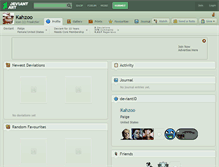 Tablet Screenshot of kahzoo.deviantart.com