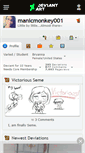Mobile Screenshot of manicmonkey001.deviantart.com