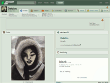 Tablet Screenshot of dakaloo.deviantart.com