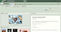 Desktop Screenshot of chewibunny.deviantart.com