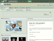 Tablet Screenshot of chewibunny.deviantart.com