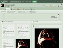 Tablet Screenshot of crimson-cookie.deviantart.com