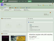 Tablet Screenshot of kilai.deviantart.com