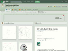 Tablet Screenshot of fourteenthsakichan.deviantart.com