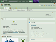 Tablet Screenshot of miksmote.deviantart.com