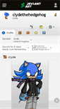 Mobile Screenshot of clydethehedgehog.deviantart.com