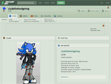 Tablet Screenshot of clydethehedgehog.deviantart.com