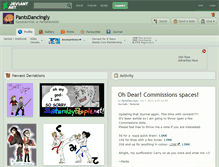 Tablet Screenshot of pantsdancingly.deviantart.com