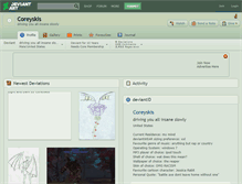 Tablet Screenshot of coreyskis.deviantart.com