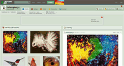 Desktop Screenshot of heteropteryx.deviantart.com