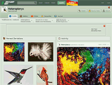Tablet Screenshot of heteropteryx.deviantart.com