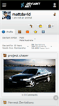 Mobile Screenshot of mattdavid.deviantart.com