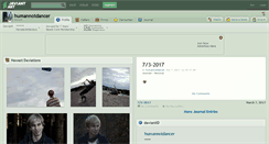 Desktop Screenshot of humannotdancer.deviantart.com