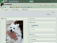 Tablet Screenshot of normlifebaby.deviantart.com
