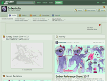 Tablet Screenshot of emberisolte.deviantart.com