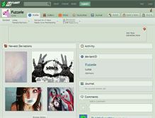 Tablet Screenshot of fuzzele.deviantart.com