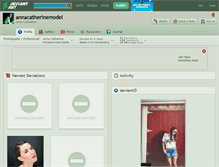 Tablet Screenshot of annacatherinemodel.deviantart.com