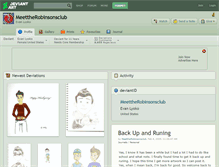 Tablet Screenshot of meettherobinsonsclub.deviantart.com