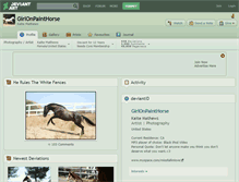 Tablet Screenshot of girlonpainthorse.deviantart.com