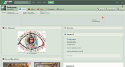 Desktop Screenshot of freakyone.deviantart.com
